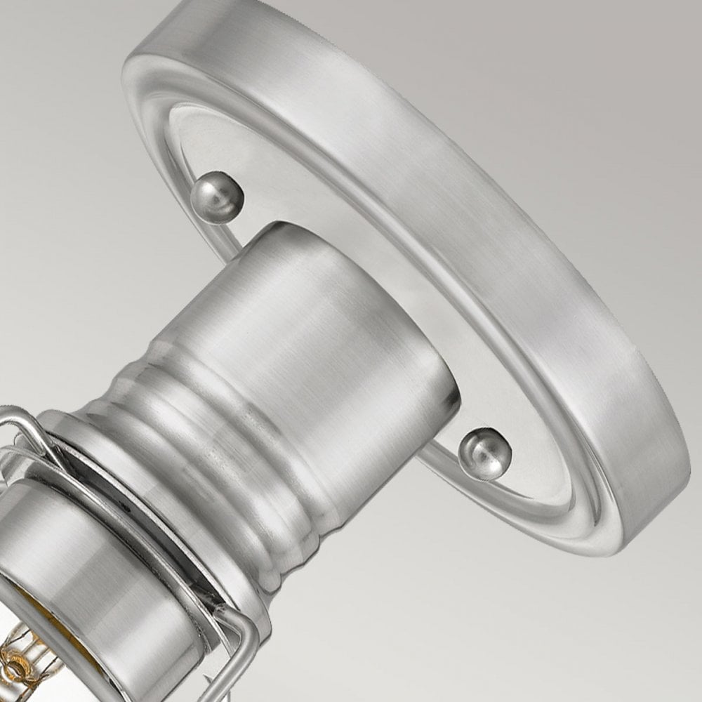 Quoizel Mixon Single Semi-Flush Fitting - Brushed Nickel