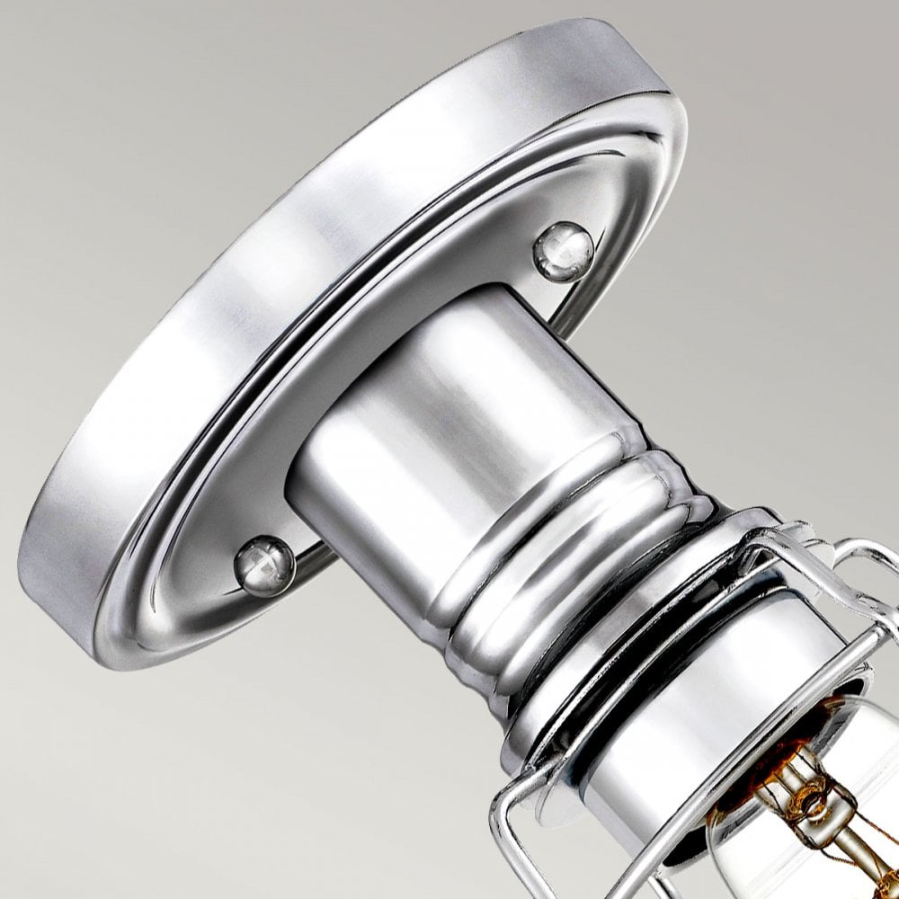 Quoizel Mixon Single Semi-Flush Fitting - Polished Chrome