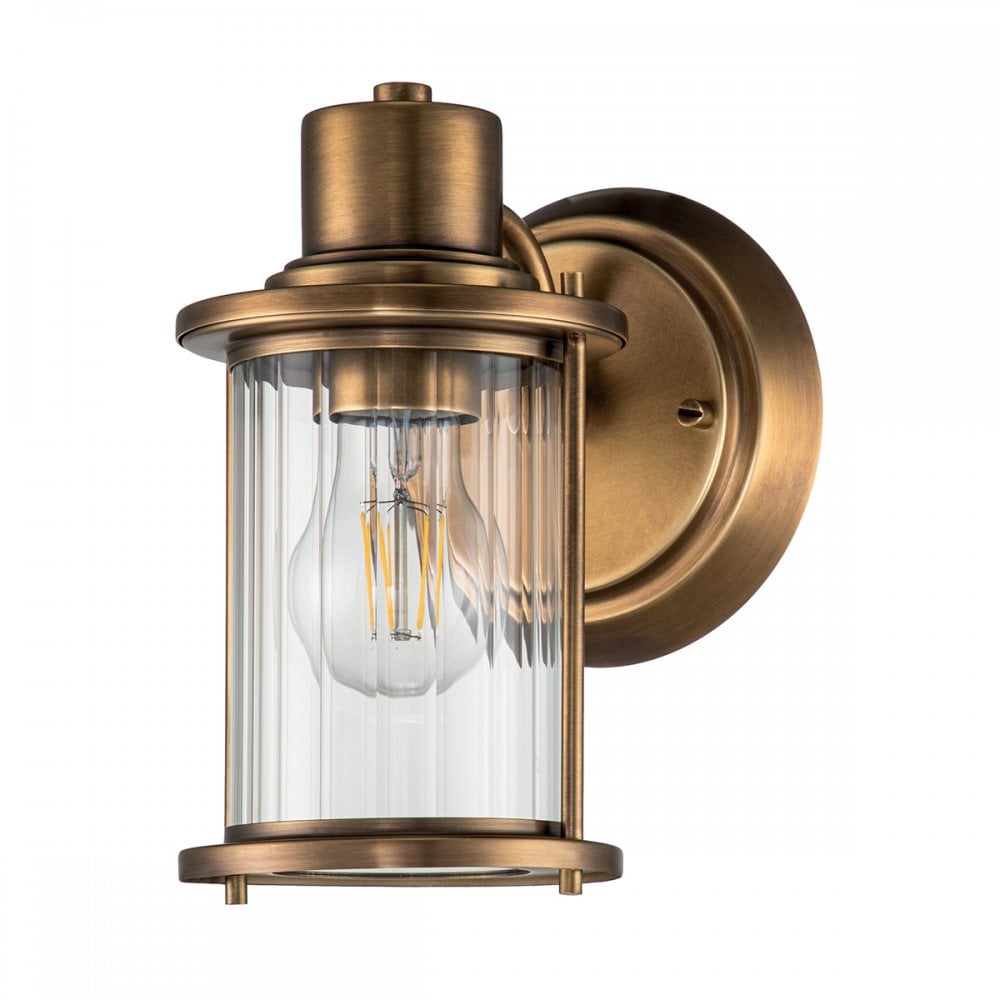 Quoizel Riggs Single Wall Light - Weathered Brass