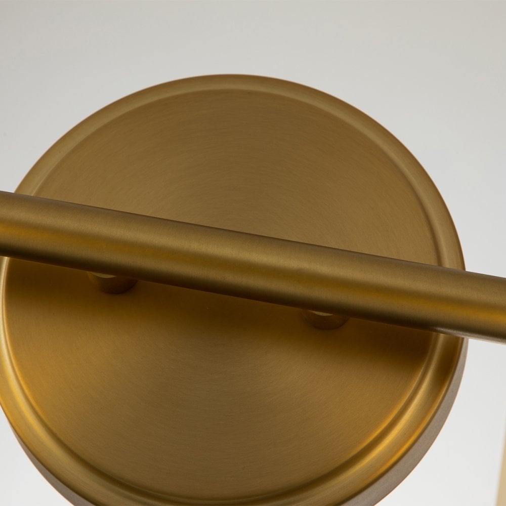 Quoizel Swell 2 Light Bathroom Wall Light - Brushed Brass