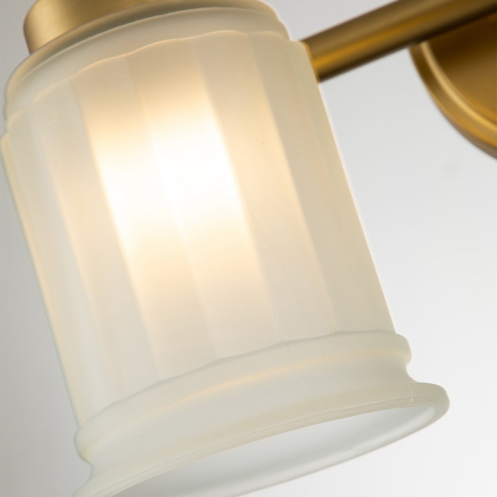 Quoizel Swell 2 Light Bathroom Wall Light - Brushed Brass