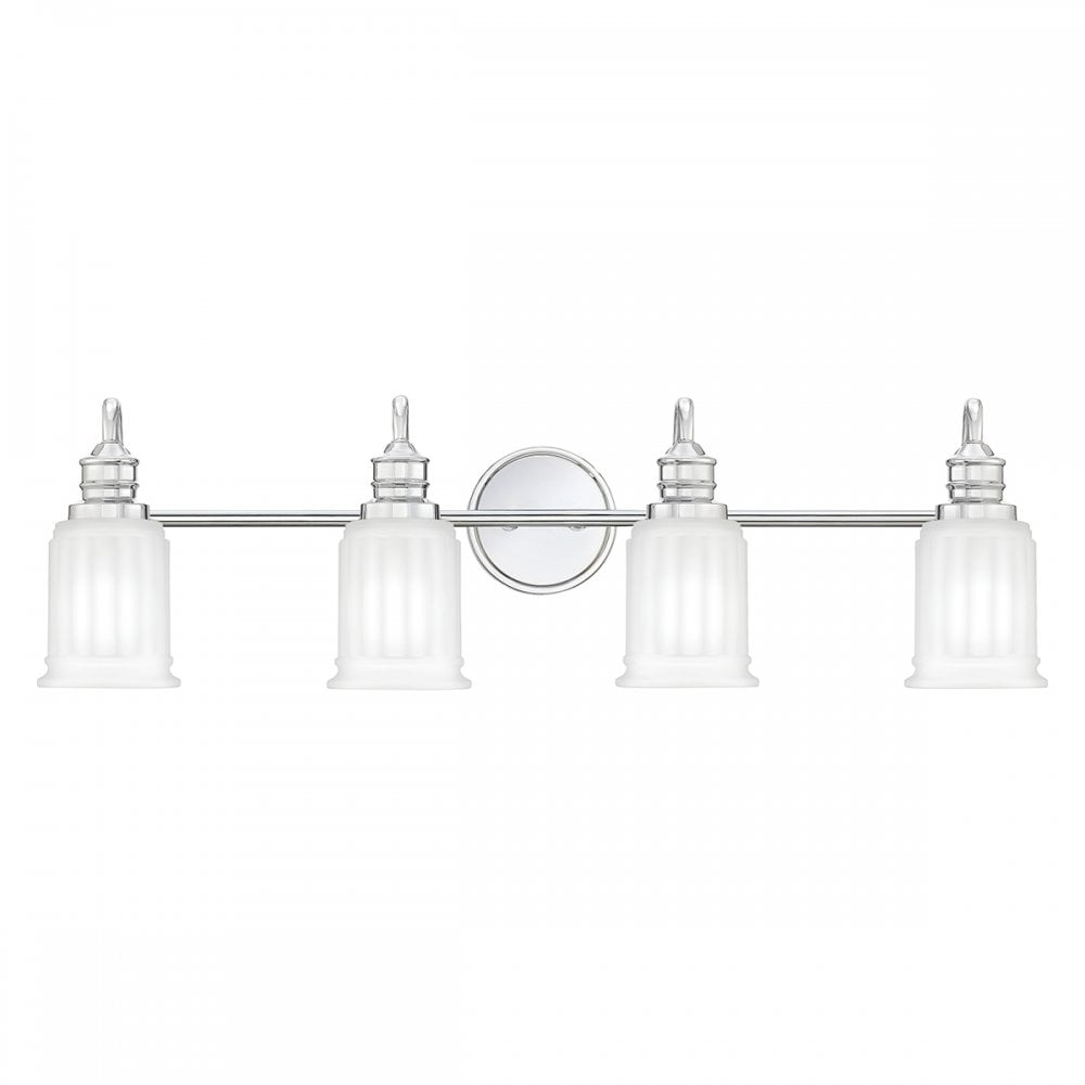 Quoizel Swell 4 Light Bathroom Wall Light - Polished Chrome