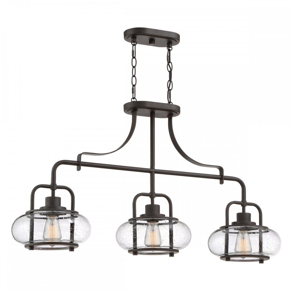 Quoizel Trilogy 3 Light Island Pendant - Olde Bronze