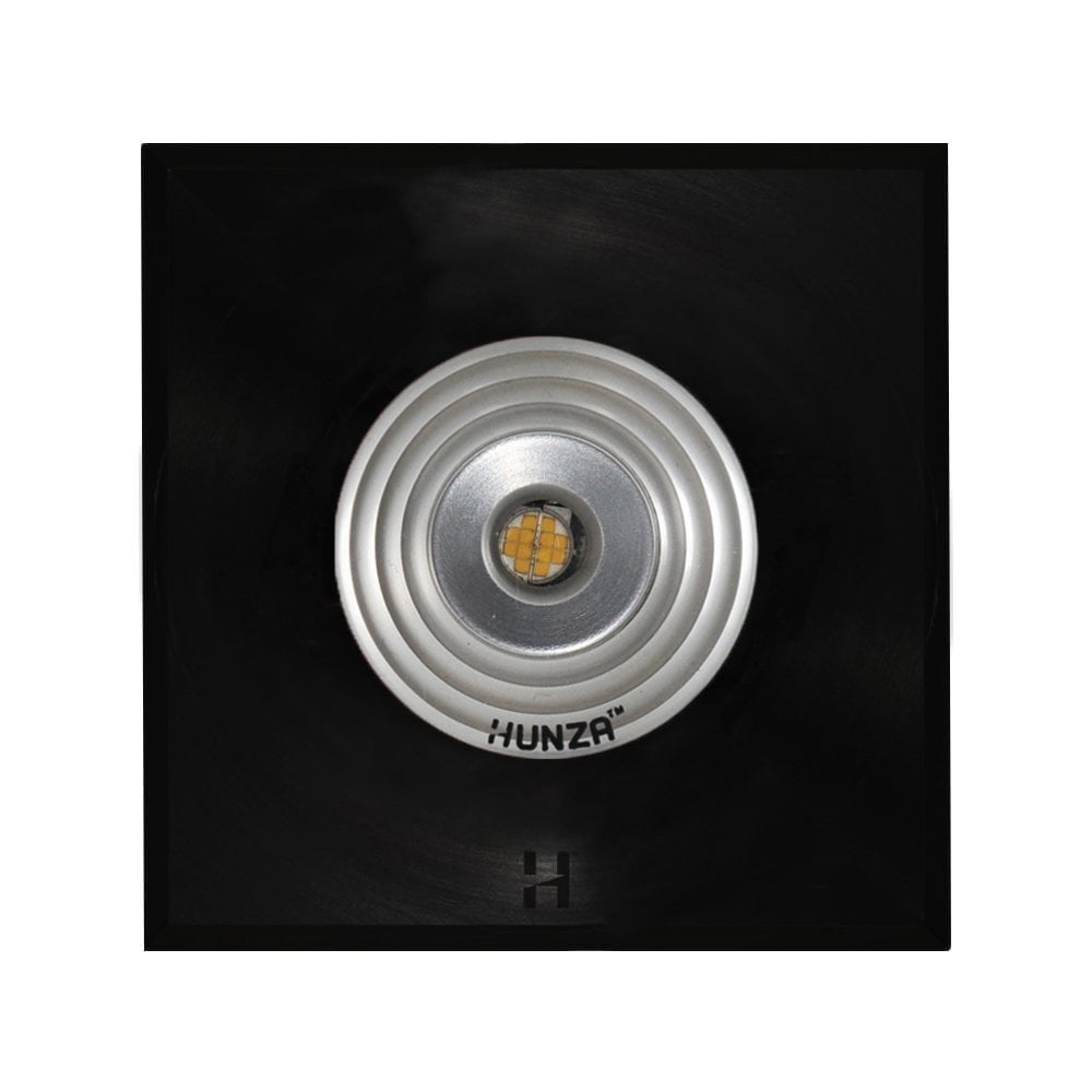 Hunza Pure LED Step Light Square - Powder Coat - Low Voltage