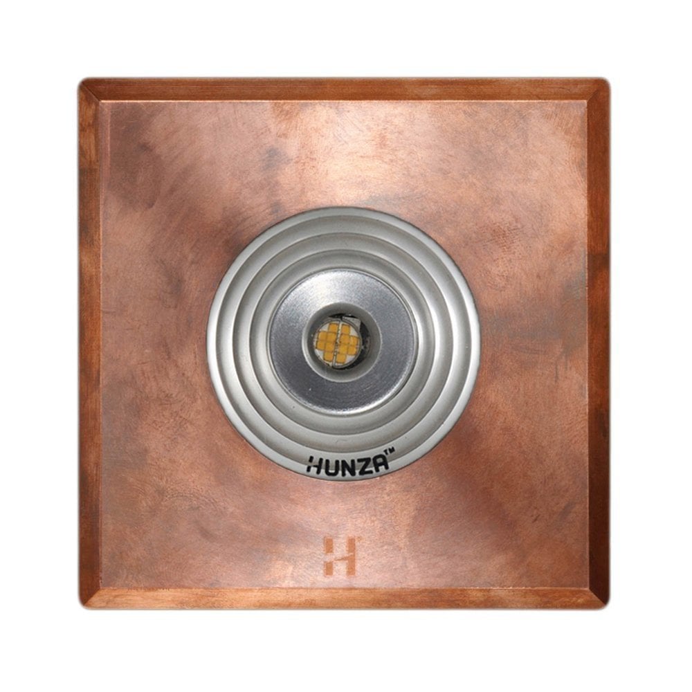 Hunza Pure LED Step Light Square - Copper - Low Voltage