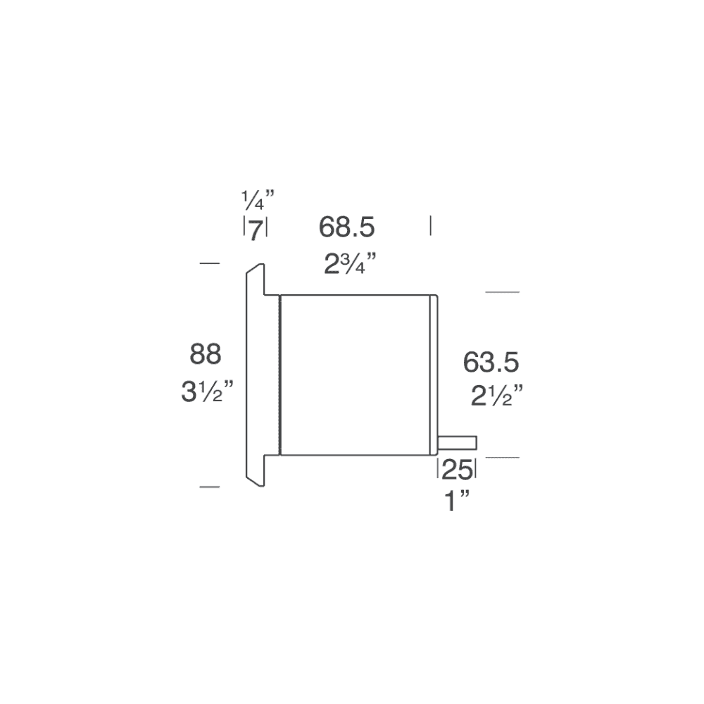 Hunza Pure LED Step Light Square - Copper - Low Voltage