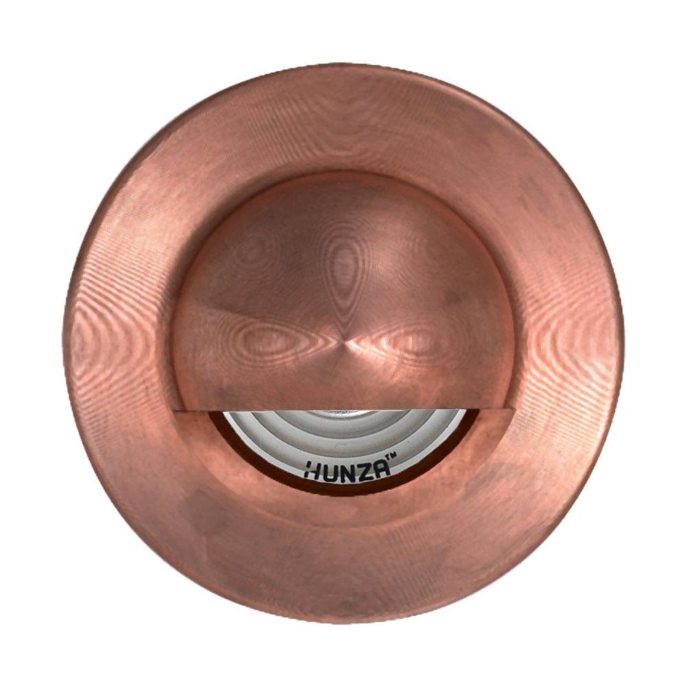 Hunza Pure LED Step Light Solid Eyelid - Copper - Low Voltage