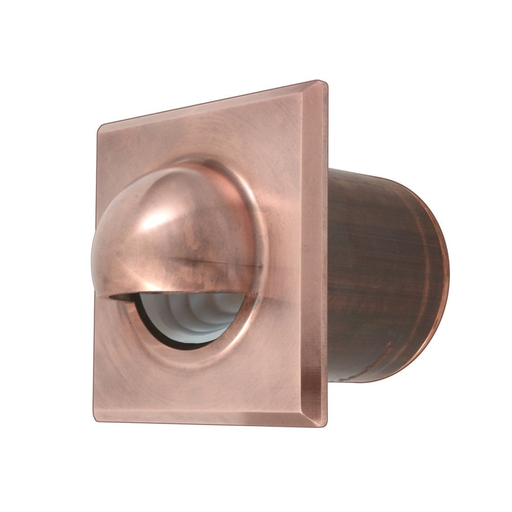 Hunza Pure LED Step Light Solid Eyelid Square - Copper - Low Voltage