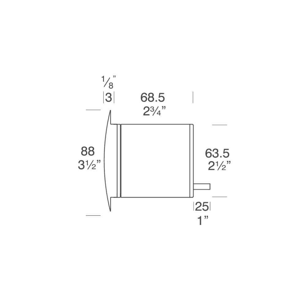 Hunza Pure LED Step Light Louvre - Copper - Low Voltage