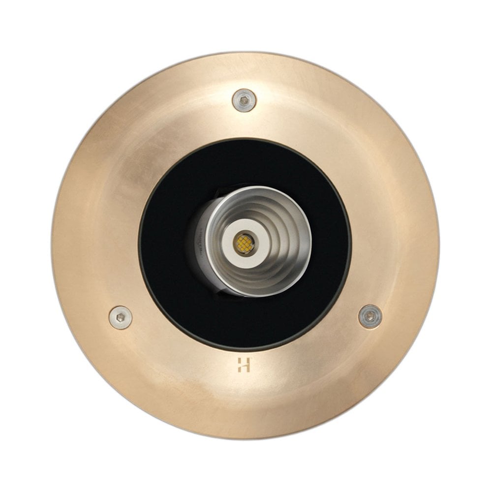 Hunza Pure LED Lawn Light Deck Mount - Solid Bronze - Low Voltage