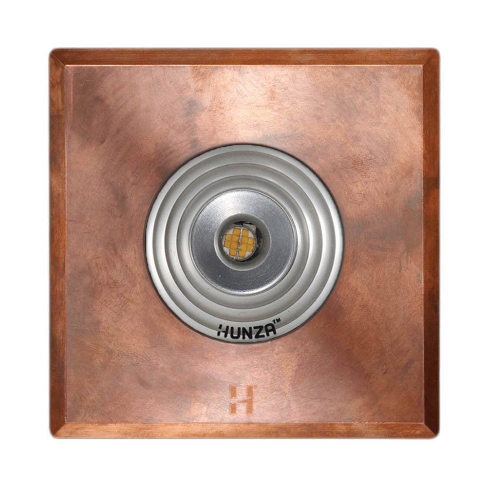 Hunza Pure LED Floor Light Square - Copper - Low Voltage