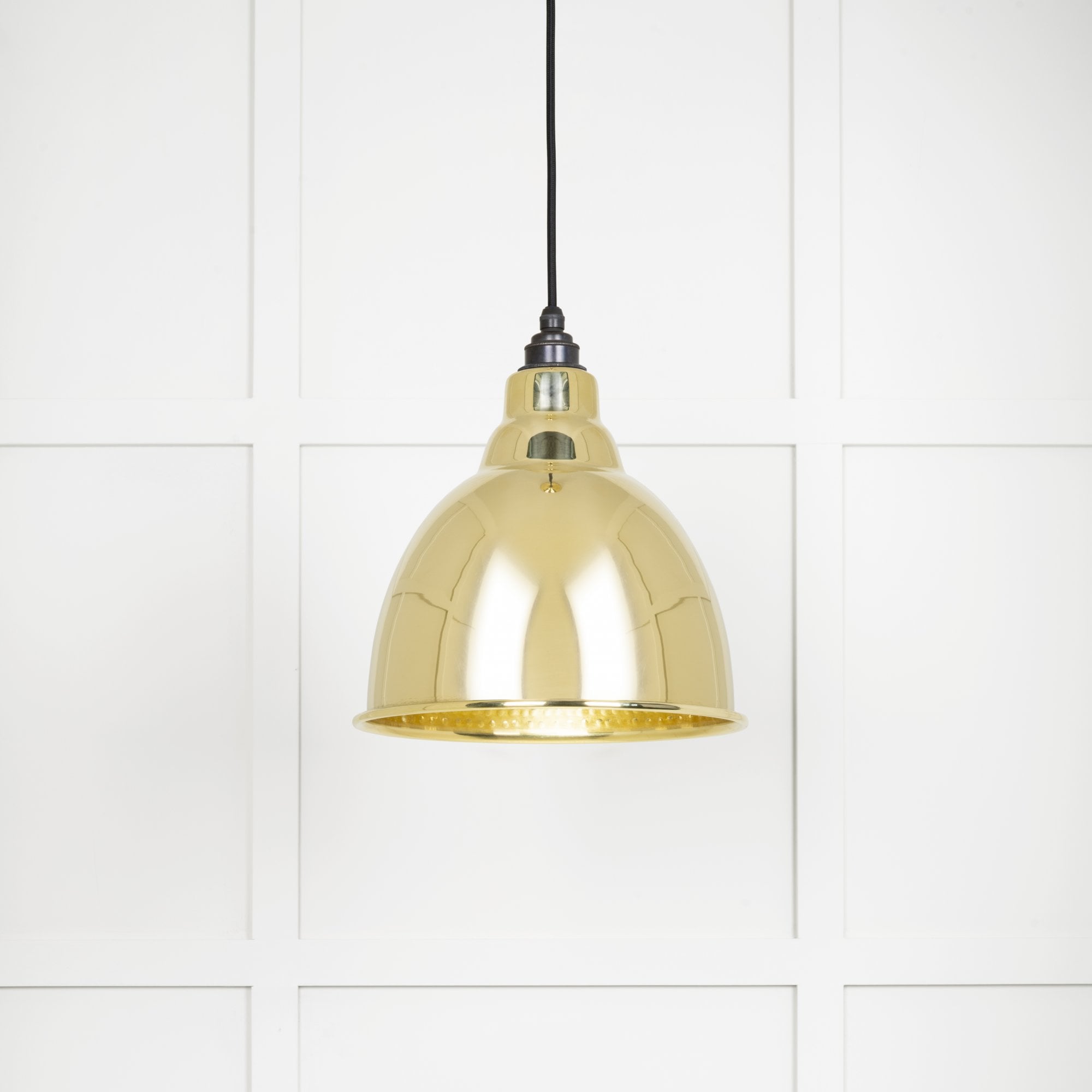 From The Anvil Hammered Brass Brindley Pendant