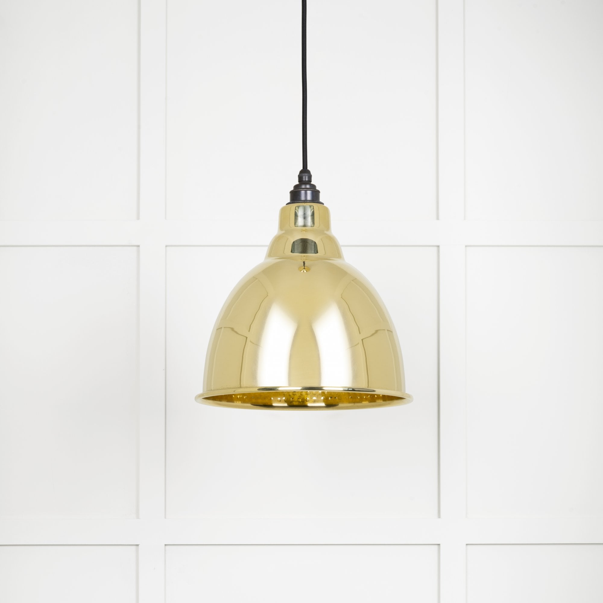 From The Anvil Hammered Brass Brindley Pendant