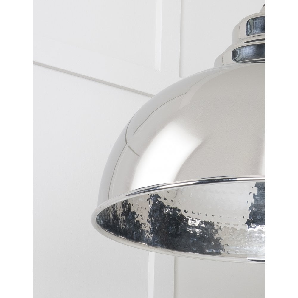 From The Anvil Hammered Nickel Harborne Pendant