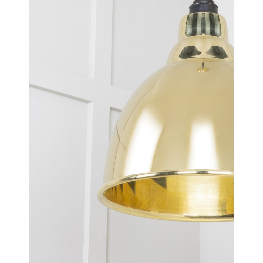 From The Anvil Smooth Brass Brindley Pendant