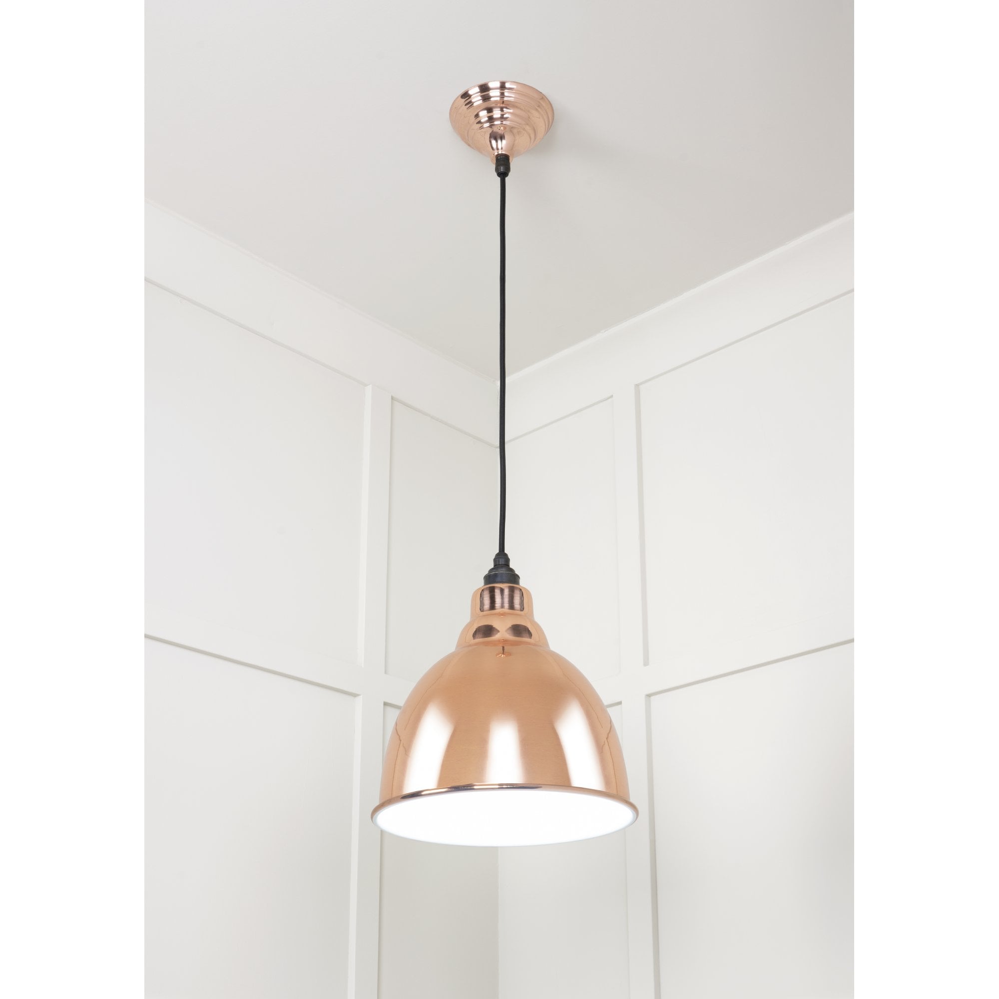 From The Anvil White Gloss Brindley Pendant - Copper