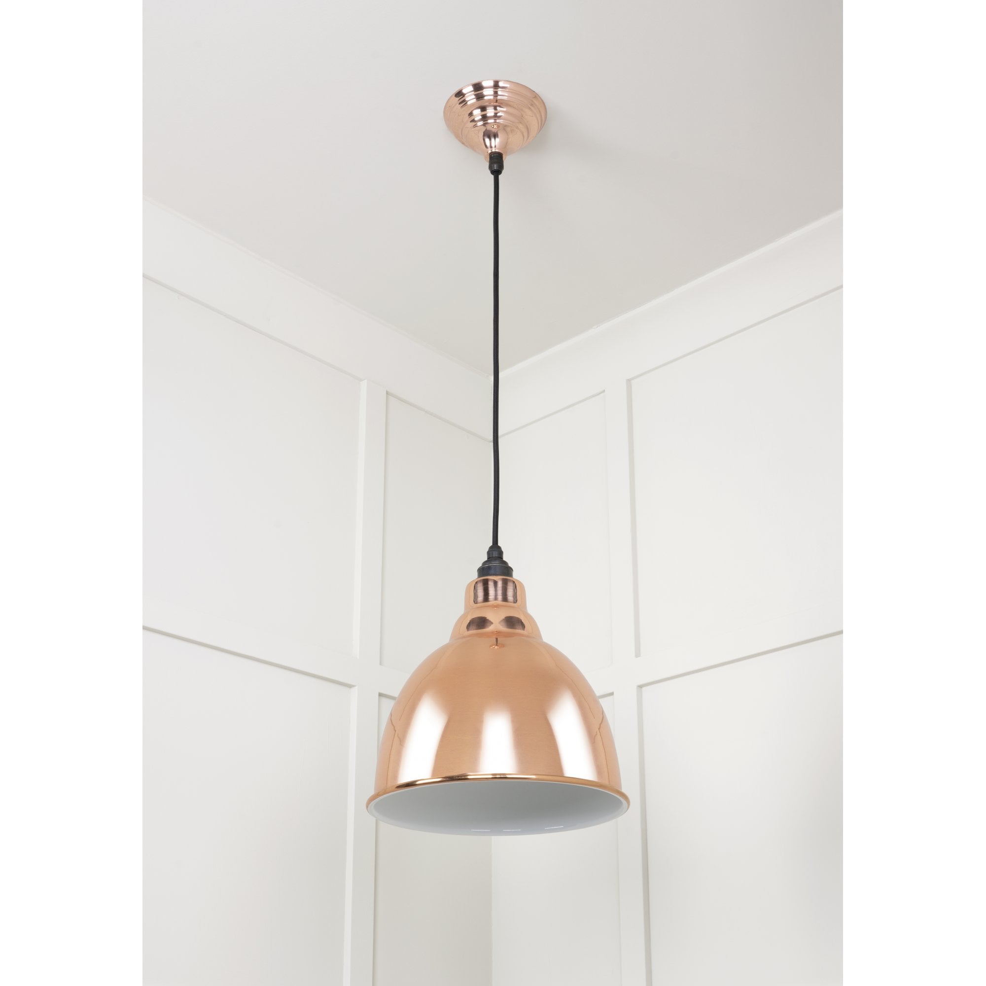 From The Anvil White Gloss Brindley Pendant - Copper