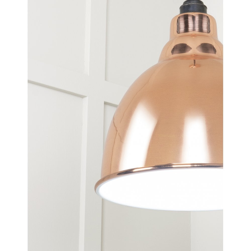 From The Anvil White Gloss Brindley Pendant - Copper