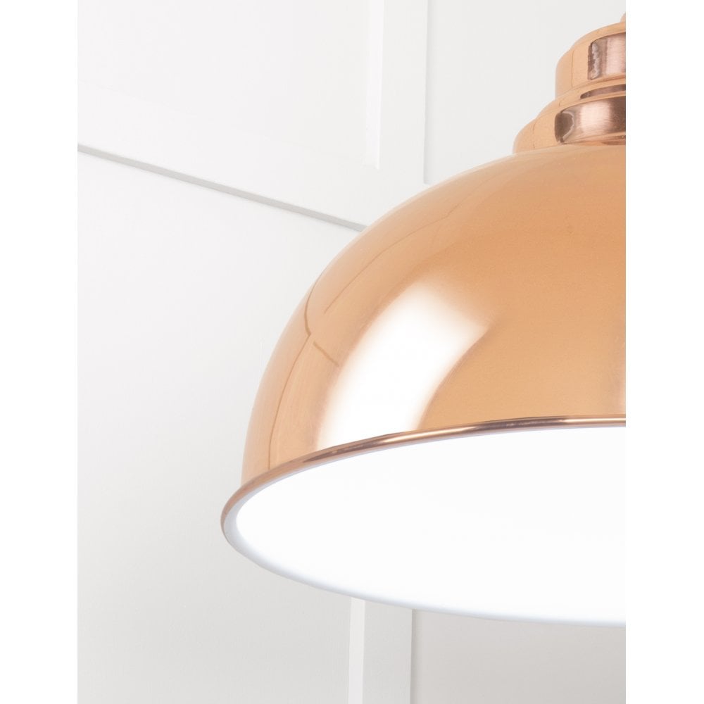 From The Anvil White Gloss Harborne Pendant - Copper