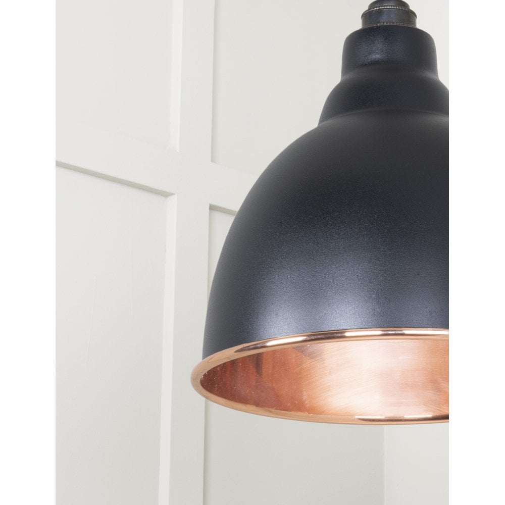 From The Anvil Smooth Copper Brindley Pendant - Elan Black