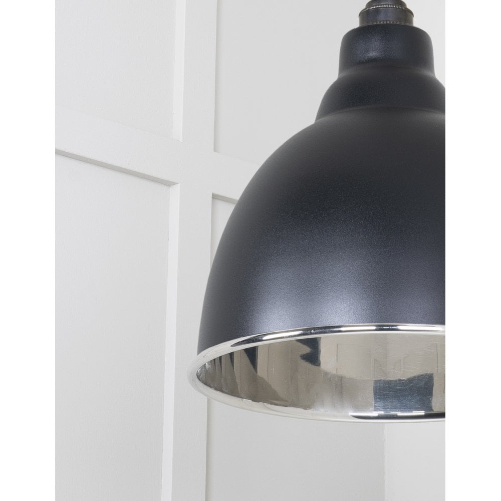 From The Anvil Smooth Nickel Brindley Pendant - Elan Black