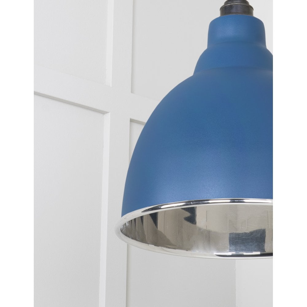 From The Anvil Smooth Nickel Brindley Pendant - Upstream (Blue)