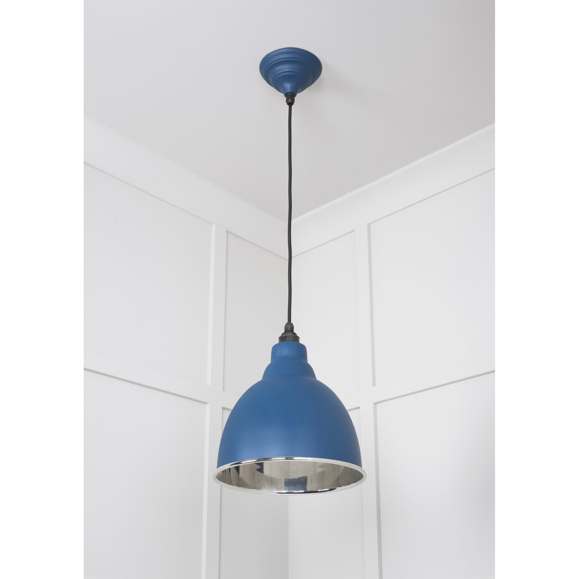 From The Anvil Smooth Nickel Brindley Pendant - Upstream (Blue)