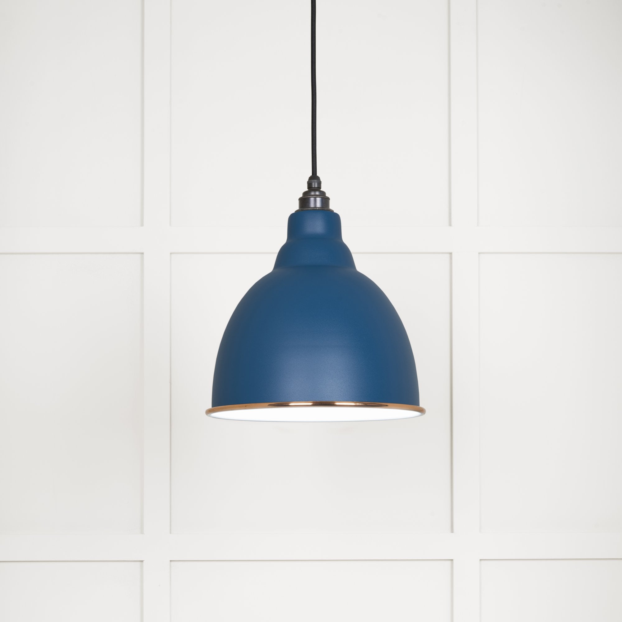From The Anvil White Gloss Brindley Pendant - Upstream (Blue)