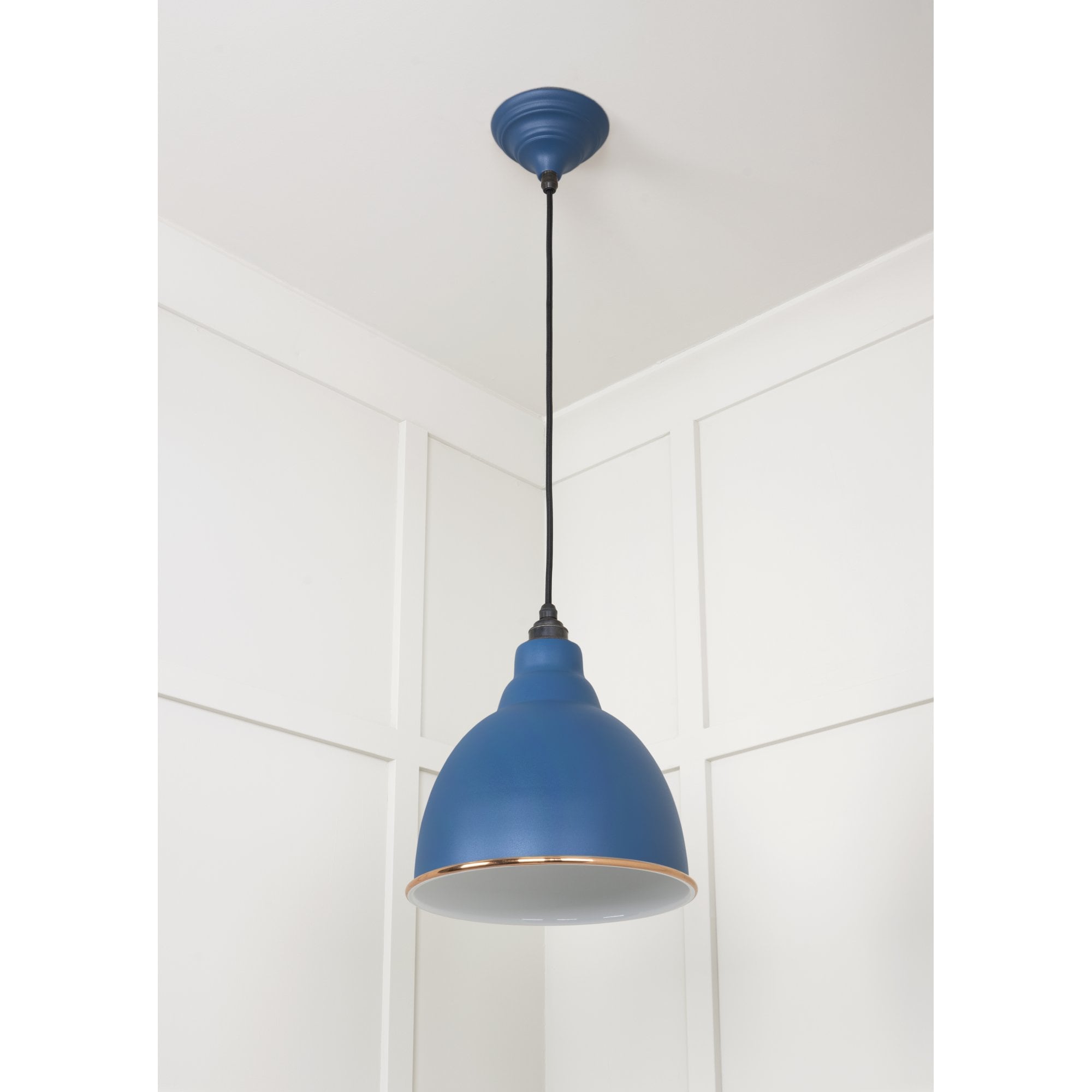 From The Anvil White Gloss Brindley Pendant - Upstream (Blue)