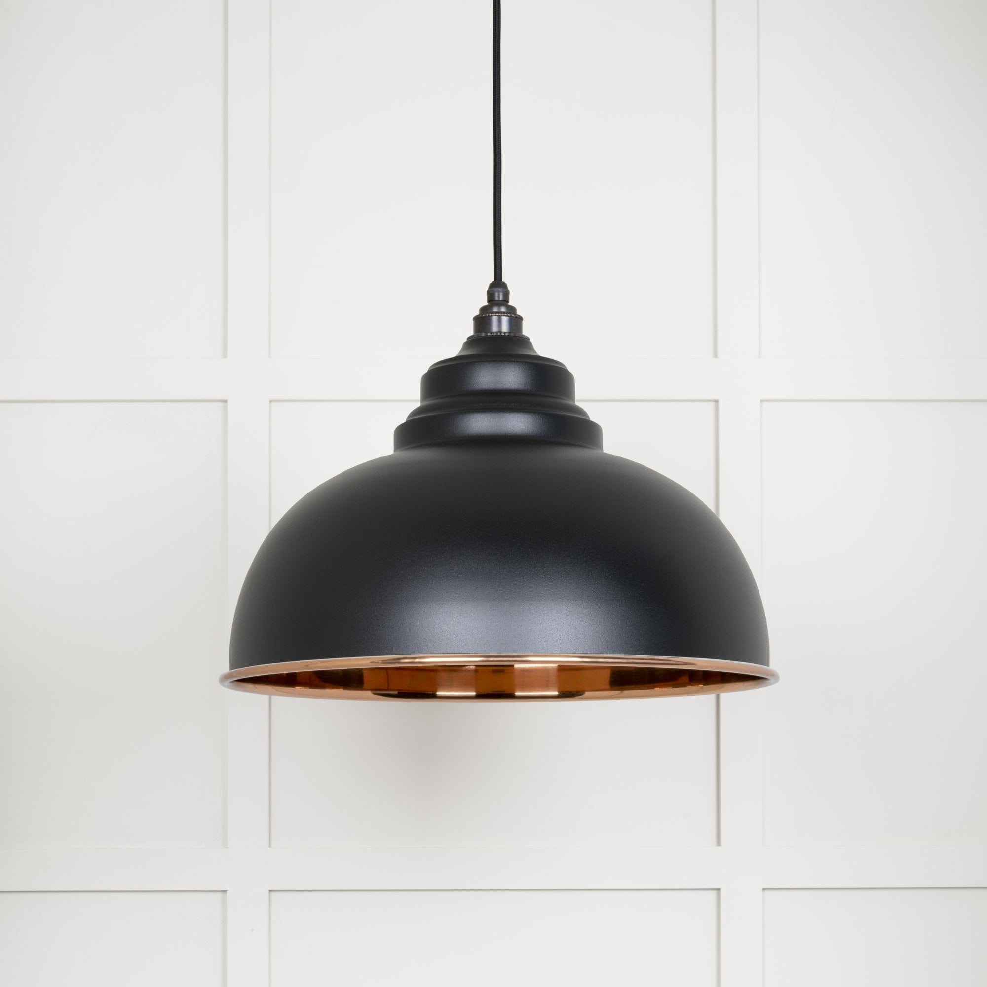 From The Anvil Smooth Copper Harborne Pendant - Elan Black