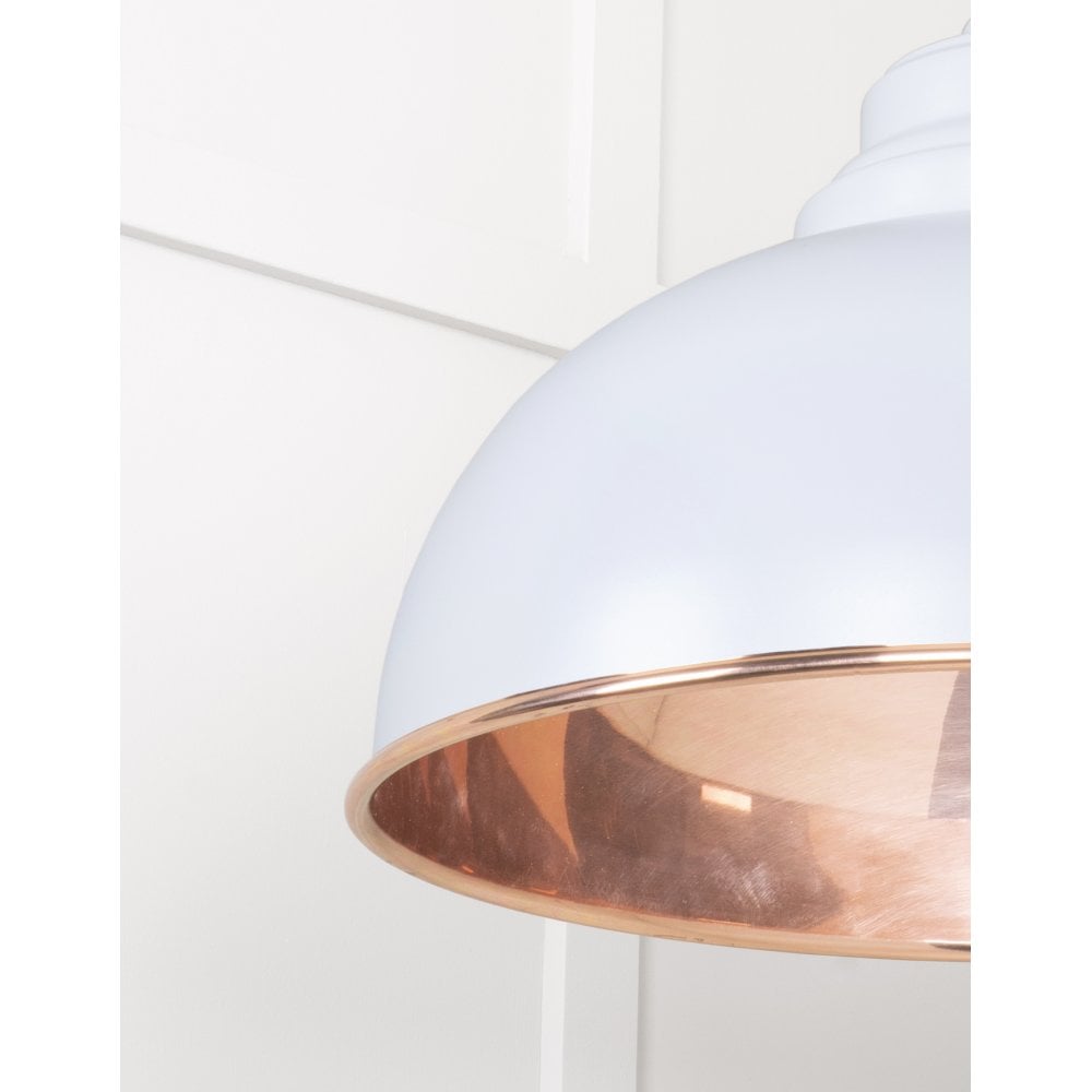 From The Anvil Smooth Copper Harborne Pendant - Birch (Pale Grey)