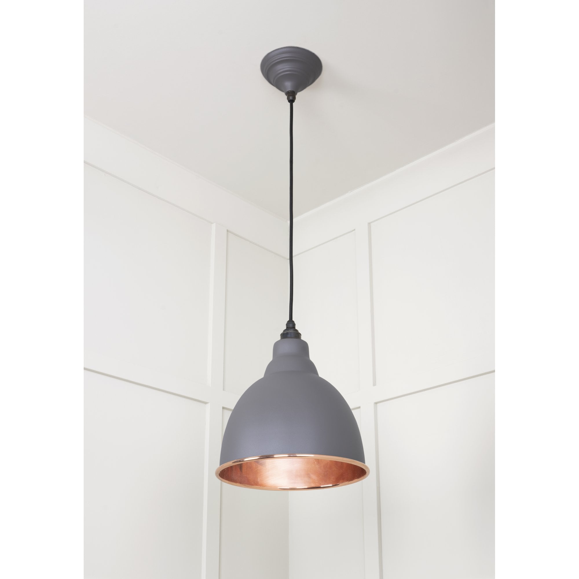 From The Anvil Smooth Copper Brindley Pendant - Bluff (Warm Grey)