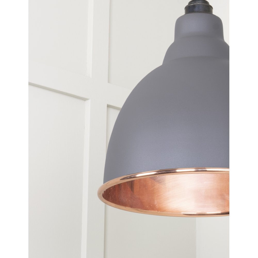 From The Anvil Smooth Copper Brindley Pendant - Bluff (Warm Grey)