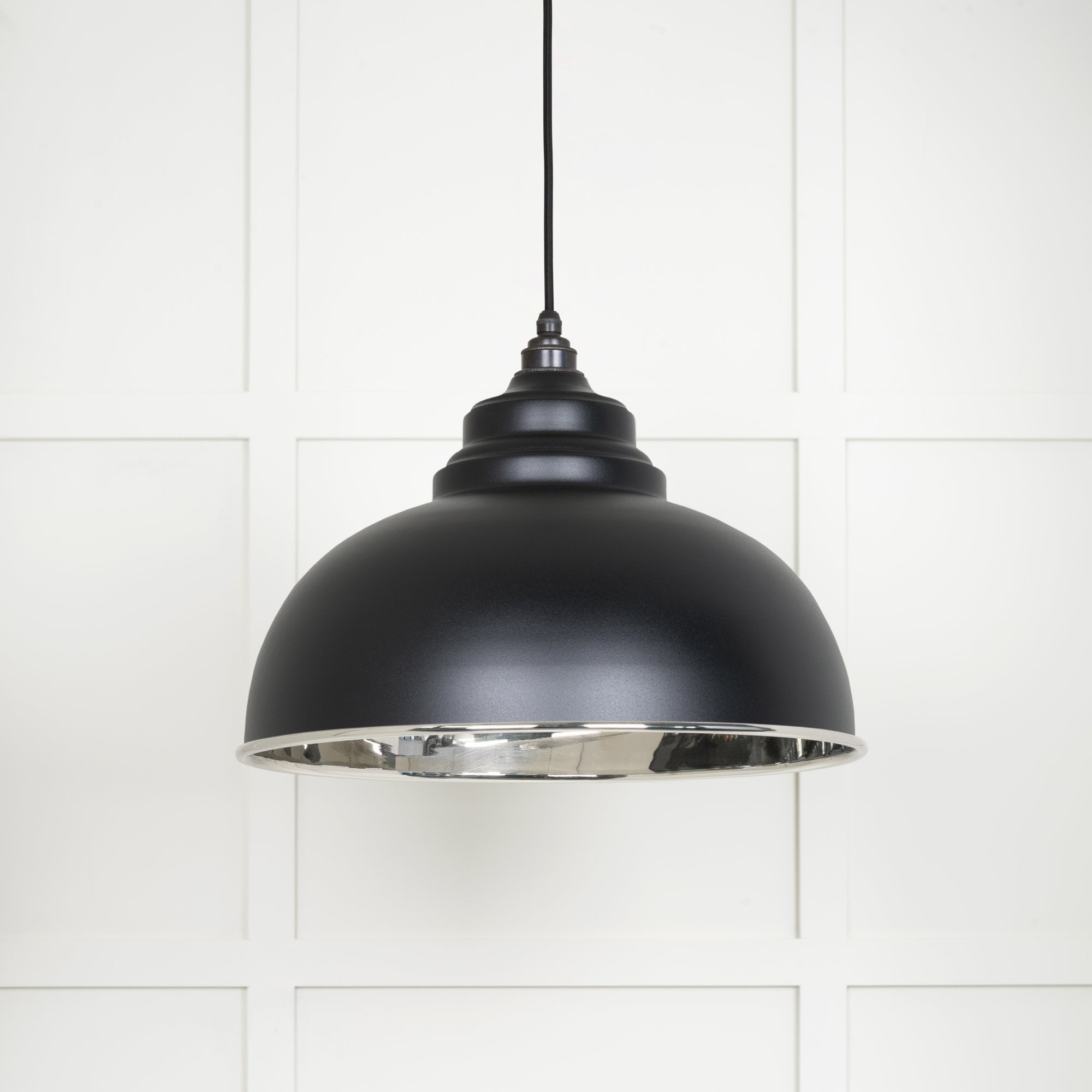 From The Anvil Smooth Nickel Harborne Pendant - Elan Black