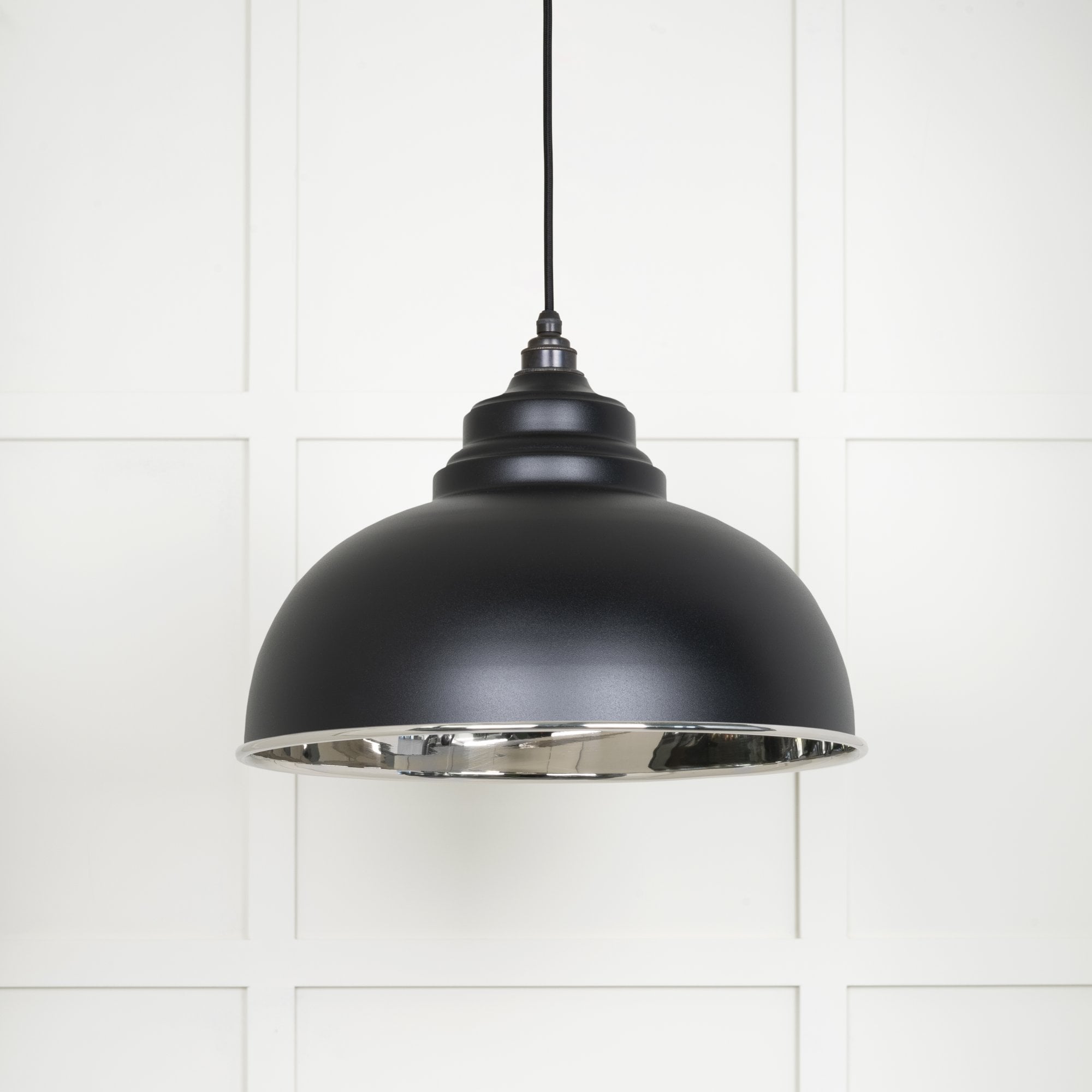 From The Anvil Smooth Nickel Harborne Pendant - Elan Black