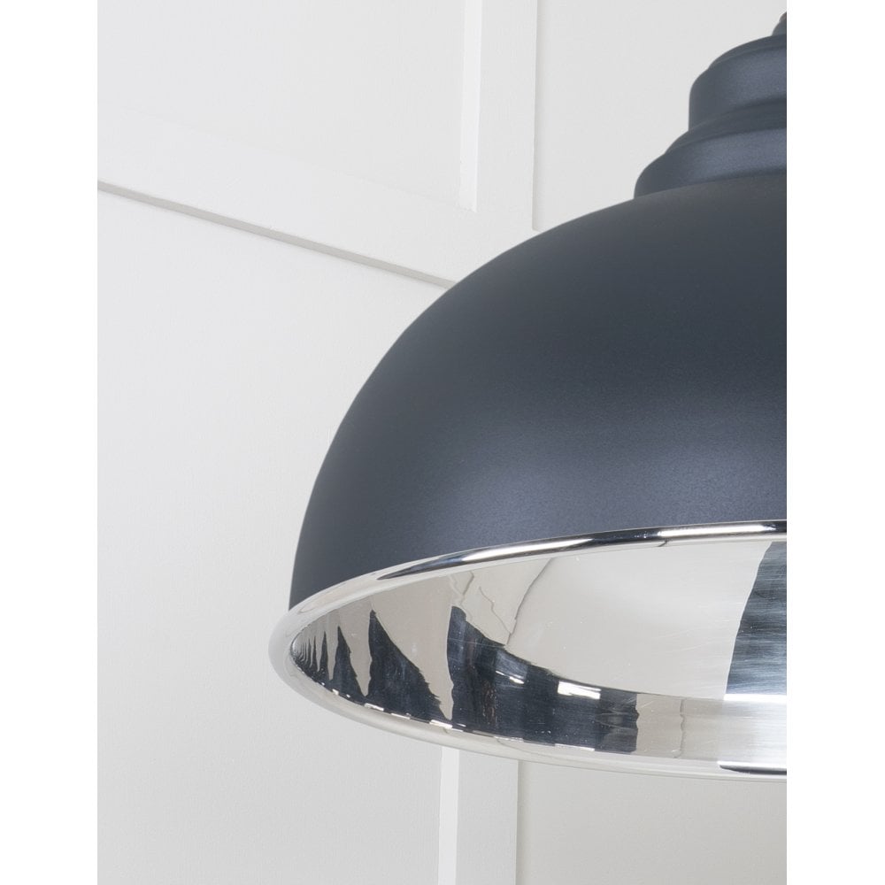 From The Anvil Smooth Nickel Harborne Pendant - Soot (Dark Grey)