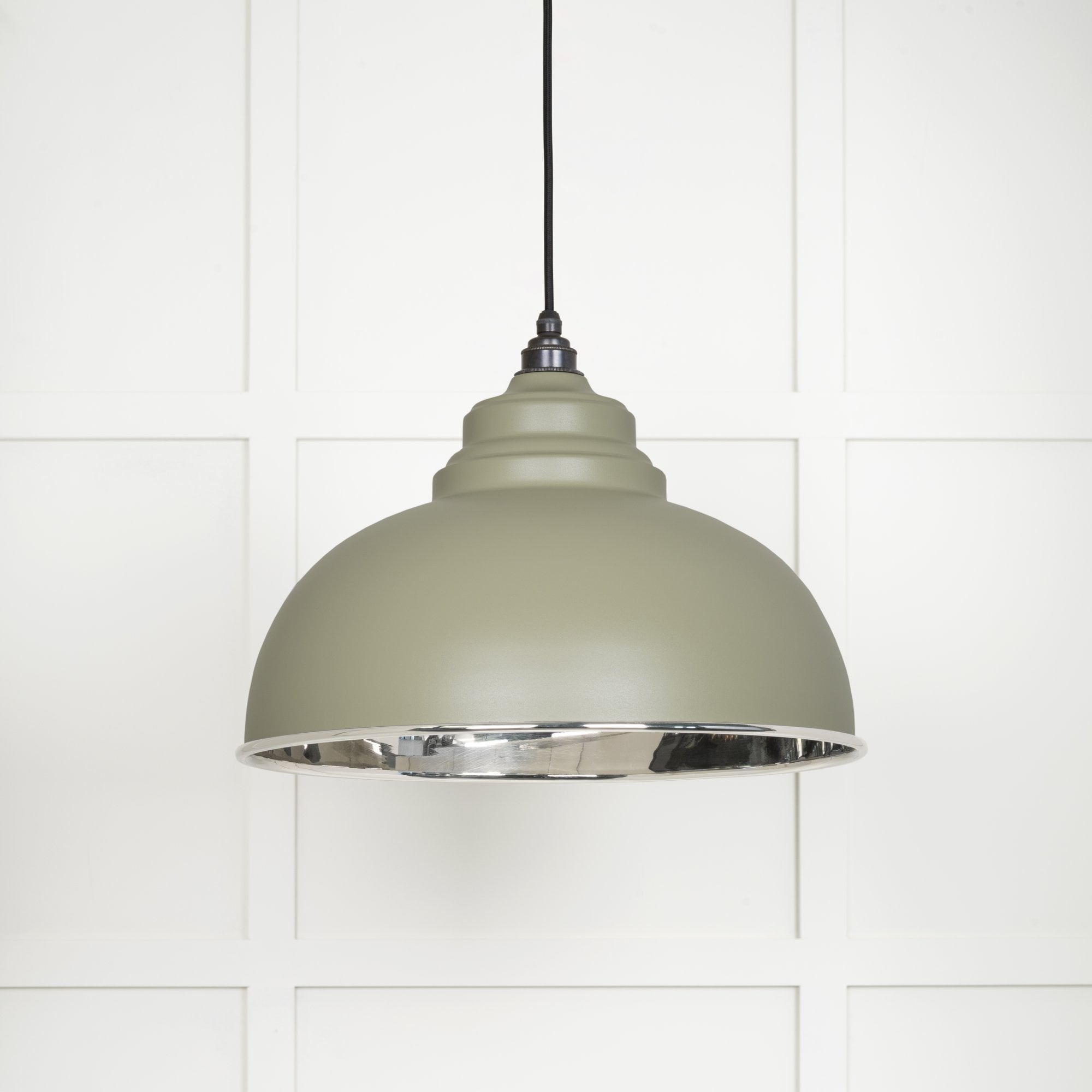 From The Anvil Smooth Nickel Harborne Pendant - Tump (Pale Green)