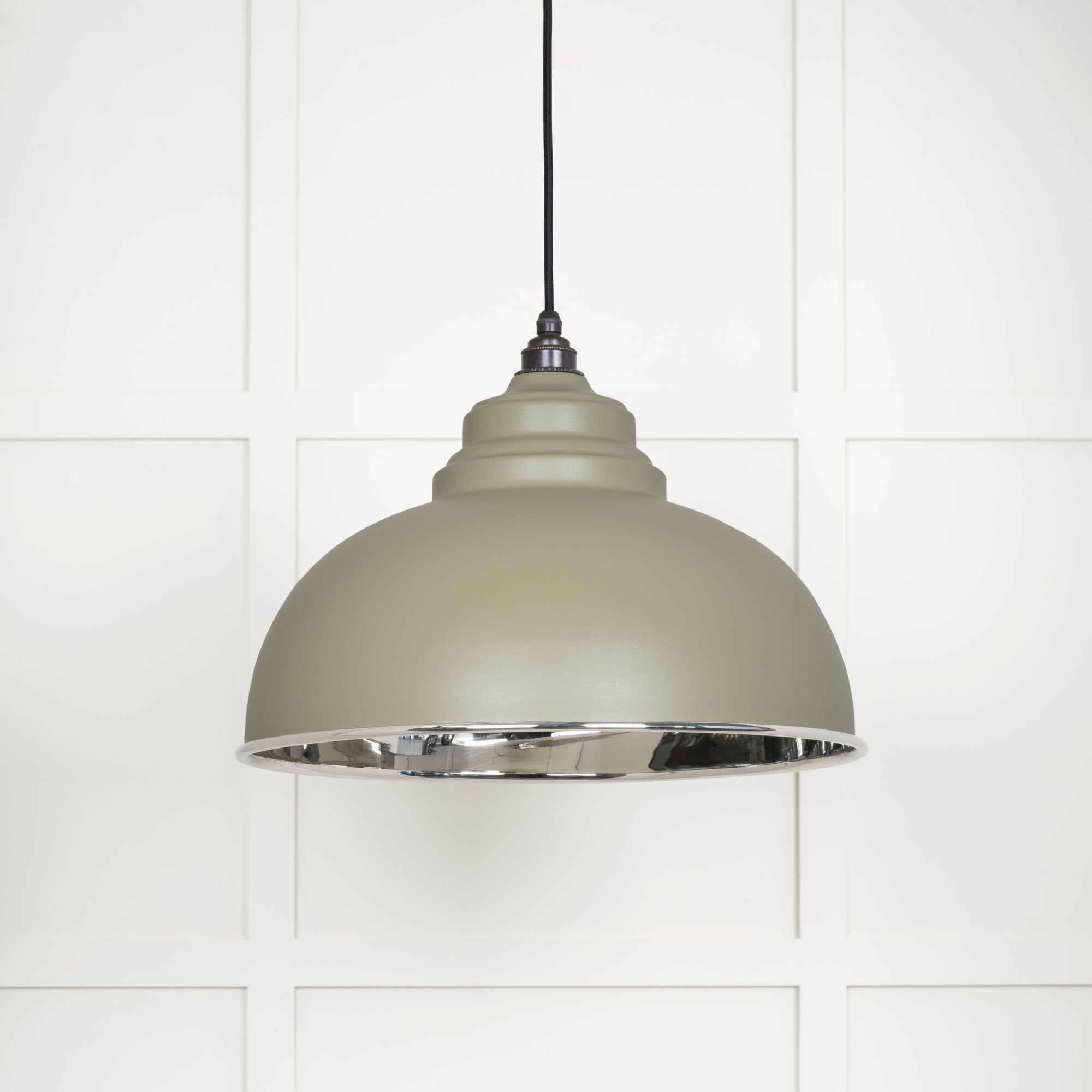 From The Anvil Smooth Nickel Harborne Pendant - Tump (Pale Green)