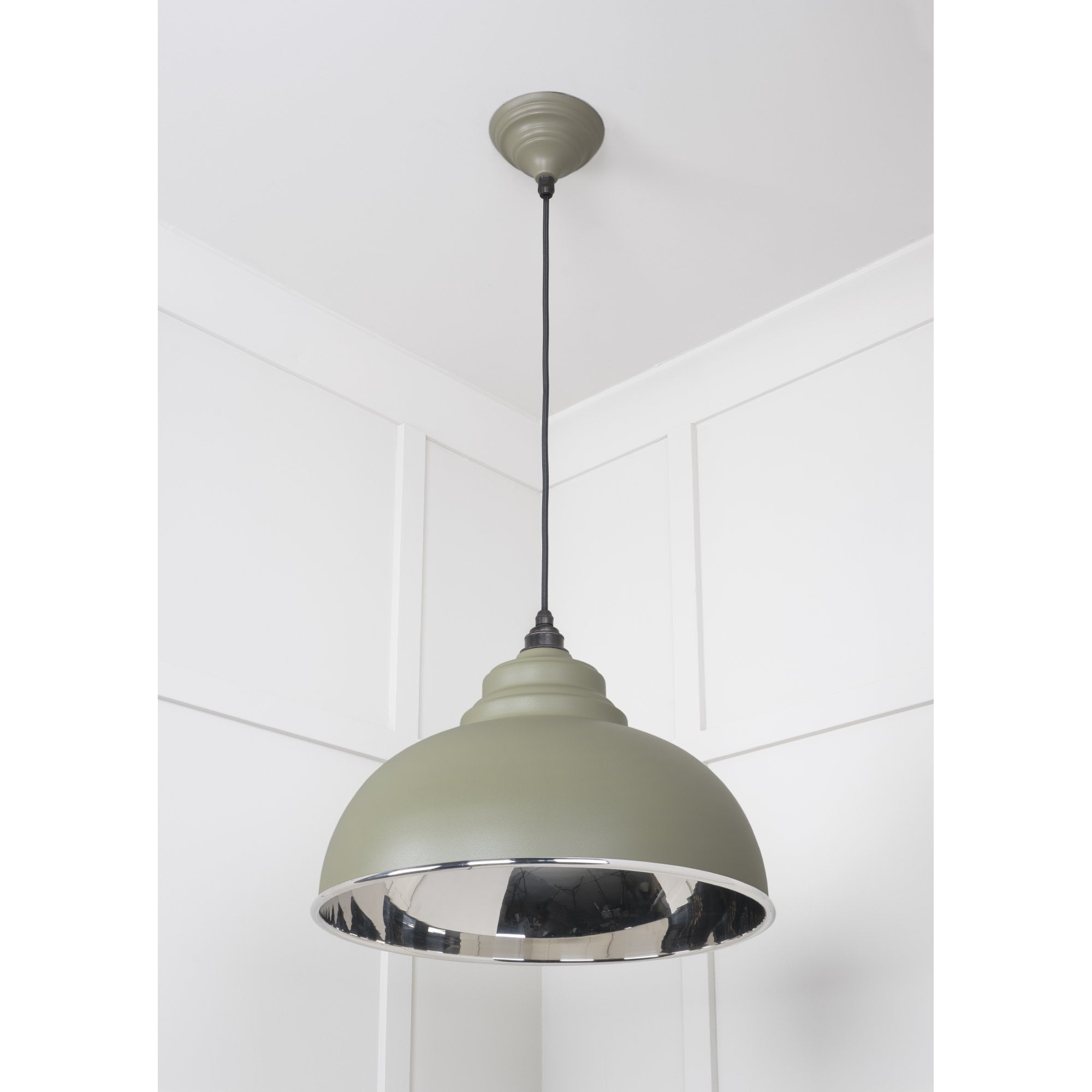 From The Anvil Smooth Nickel Harborne Pendant - Tump (Pale Green)