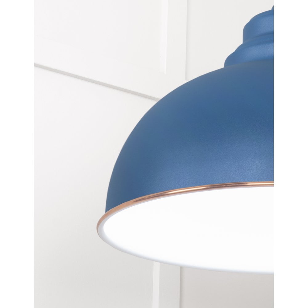 From The Anvil White Gloss Harborne Pendant - Upstream (Blue)