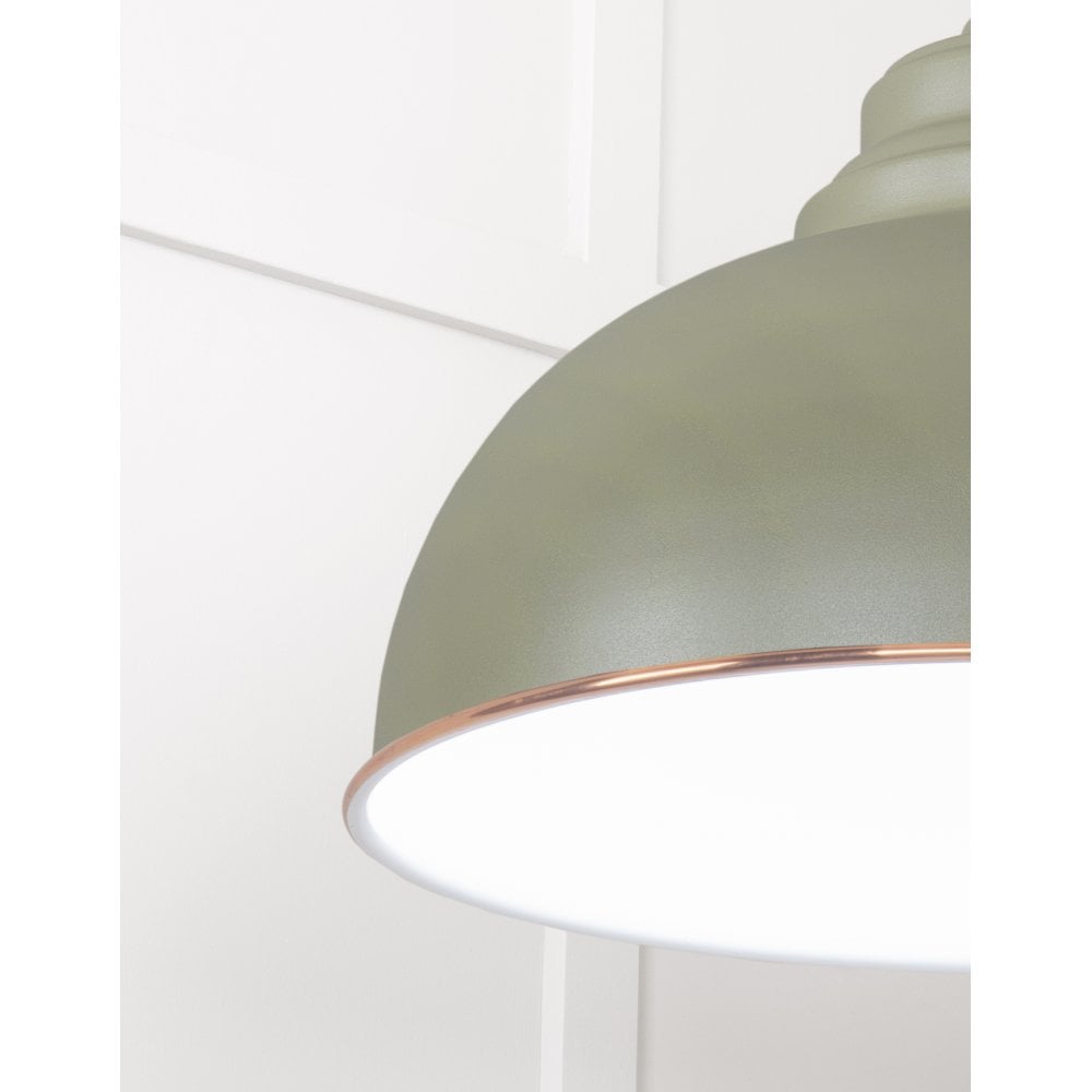 From The Anvil White Gloss Harborne Pendant - Tump (Pale Green)