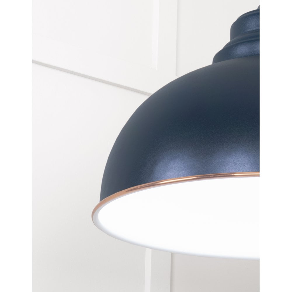 From The Anvil White Gloss Harborne Pendant - Dusk (Dark Blue/Grey)