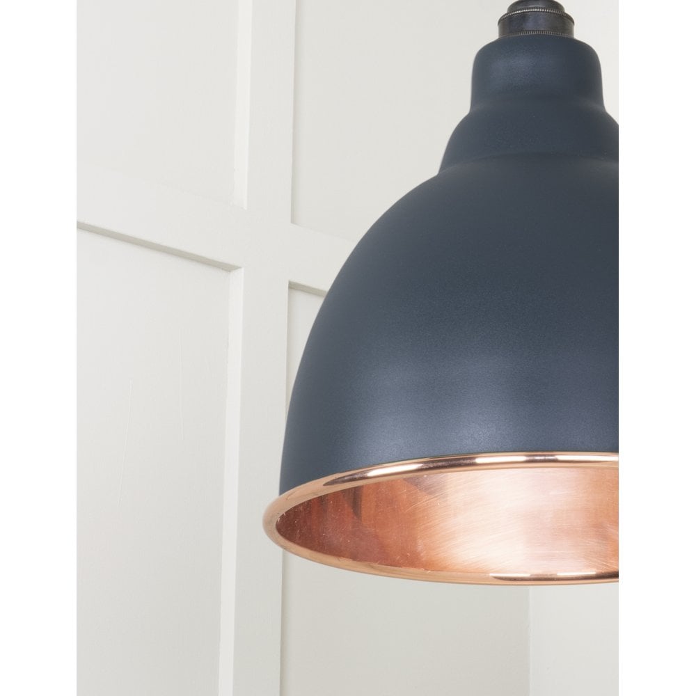 From The Anvil Smooth Copper Brindley Pendant - Soot (Dark Grey)
