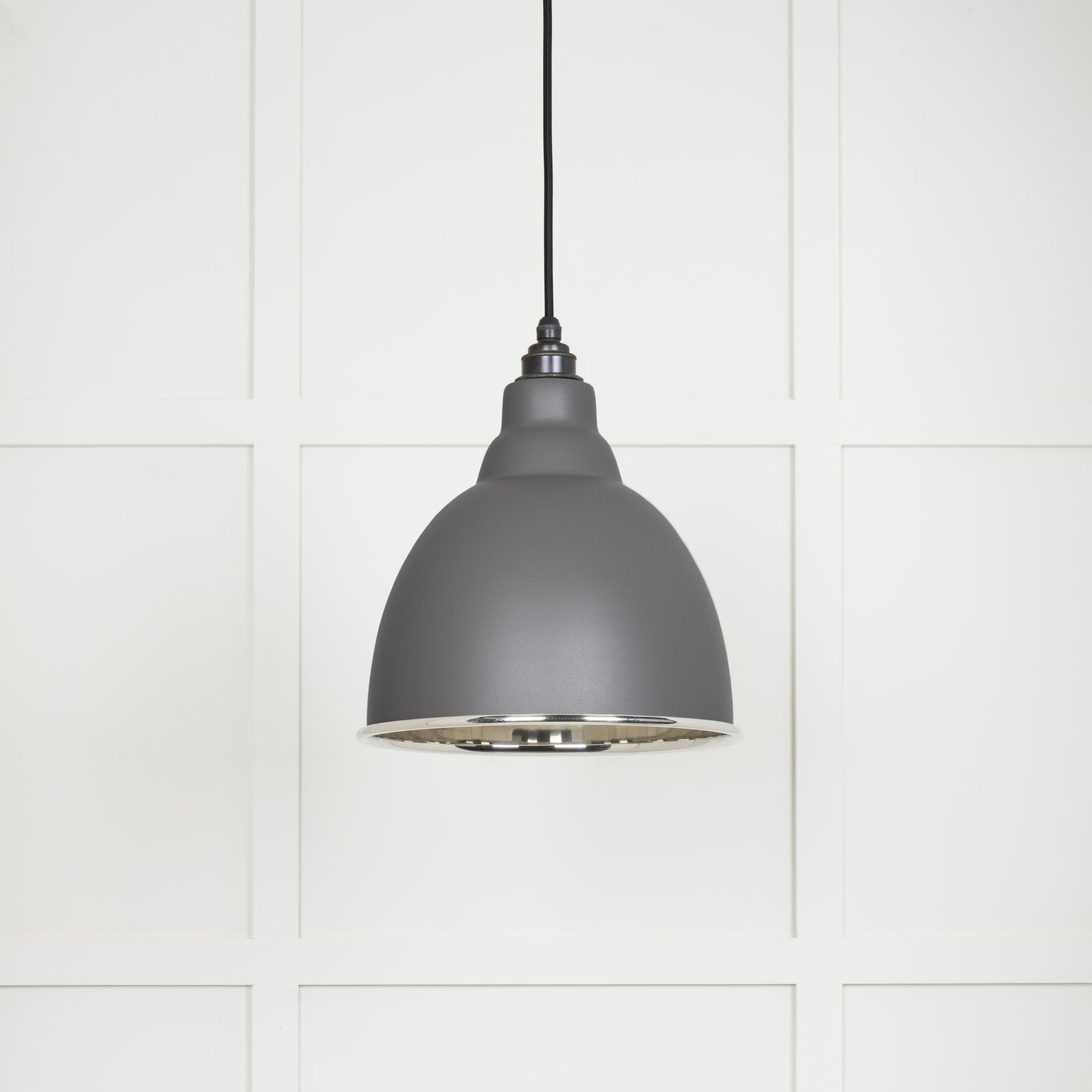 From The Anvil Smooth Nickel Brindley Pendant - Bluff (Warm Grey)
