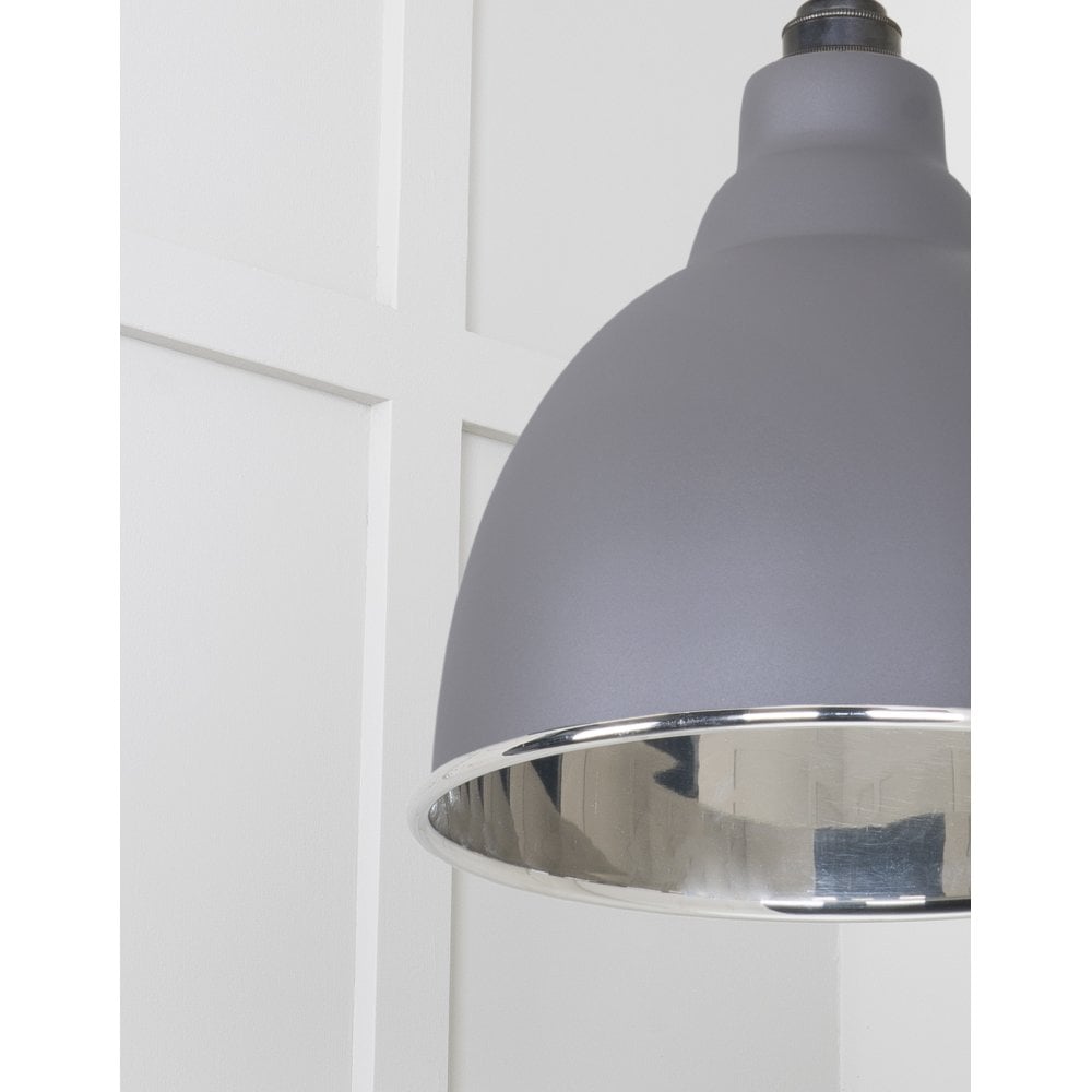 From The Anvil Smooth Nickel Brindley Pendant - Bluff (Warm Grey)
