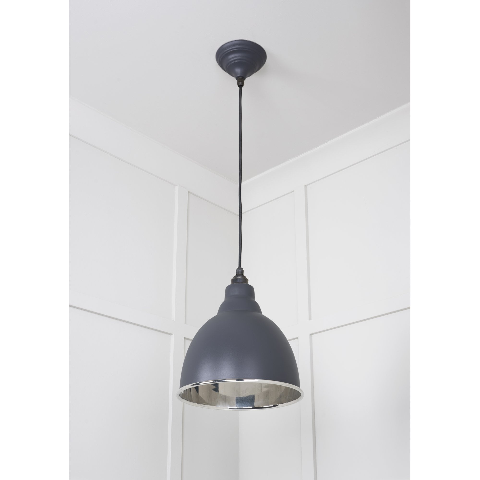 From The Anvil Smooth Nickel Brindley Pendant - Slate (Mid Grey)