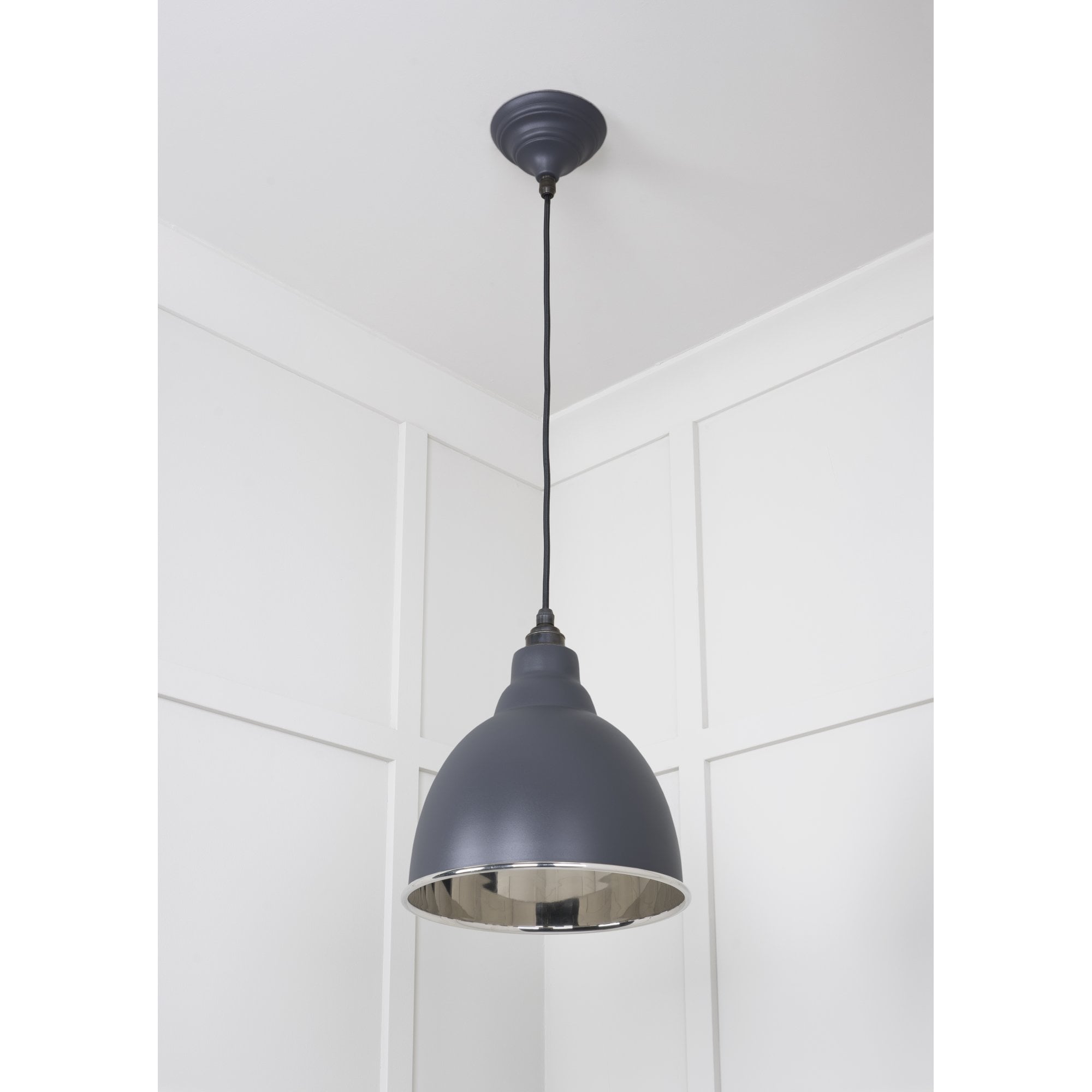 From The Anvil Smooth Nickel Brindley Pendant - Slate (Mid Grey)