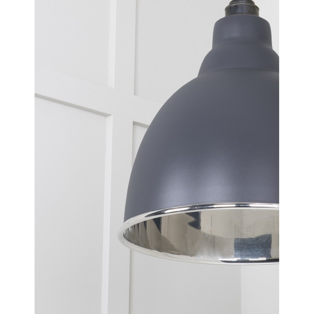 From The Anvil Smooth Nickel Brindley Pendant - Slate (Mid Grey)