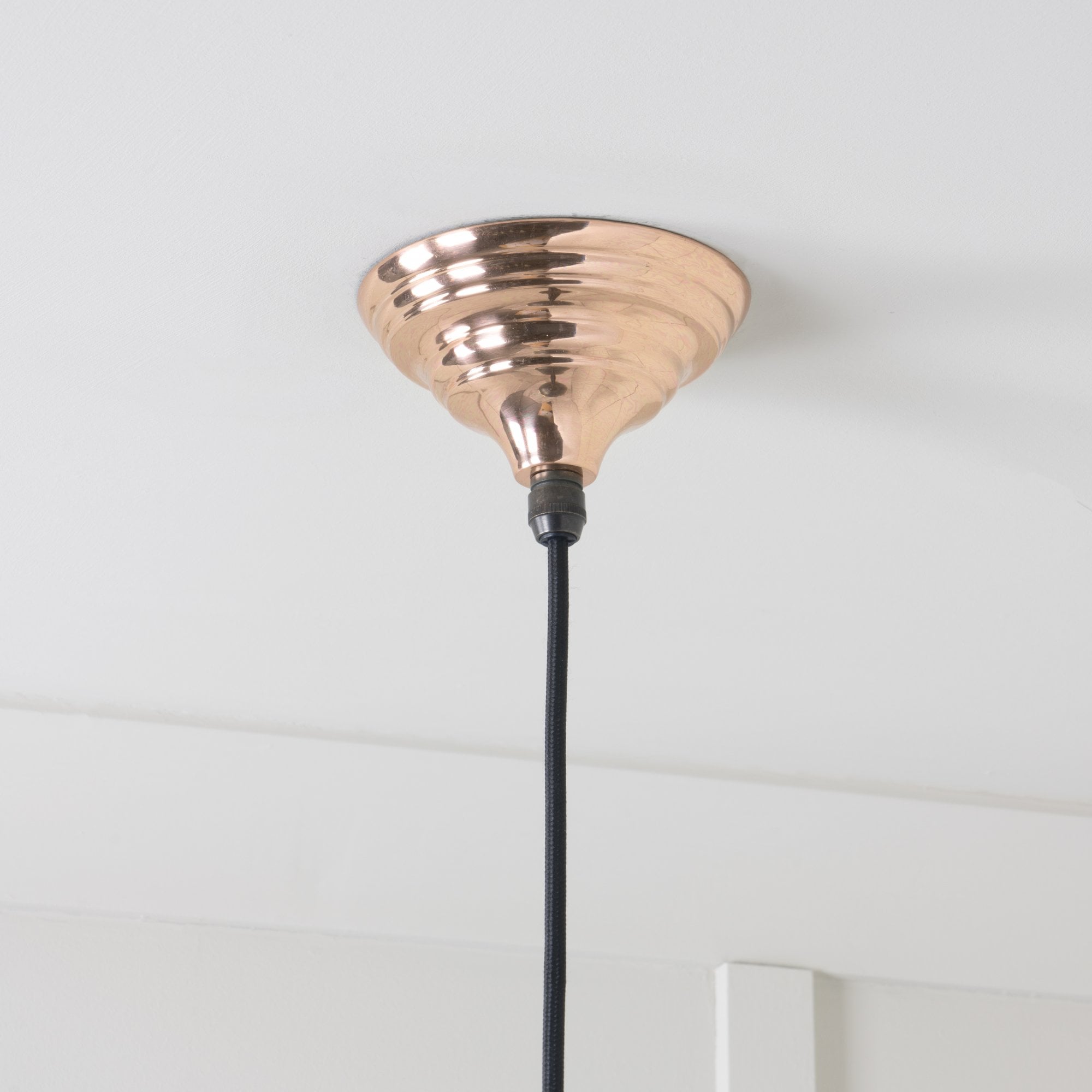 From The Anvil White Gloss Hockley Pendant - Copper