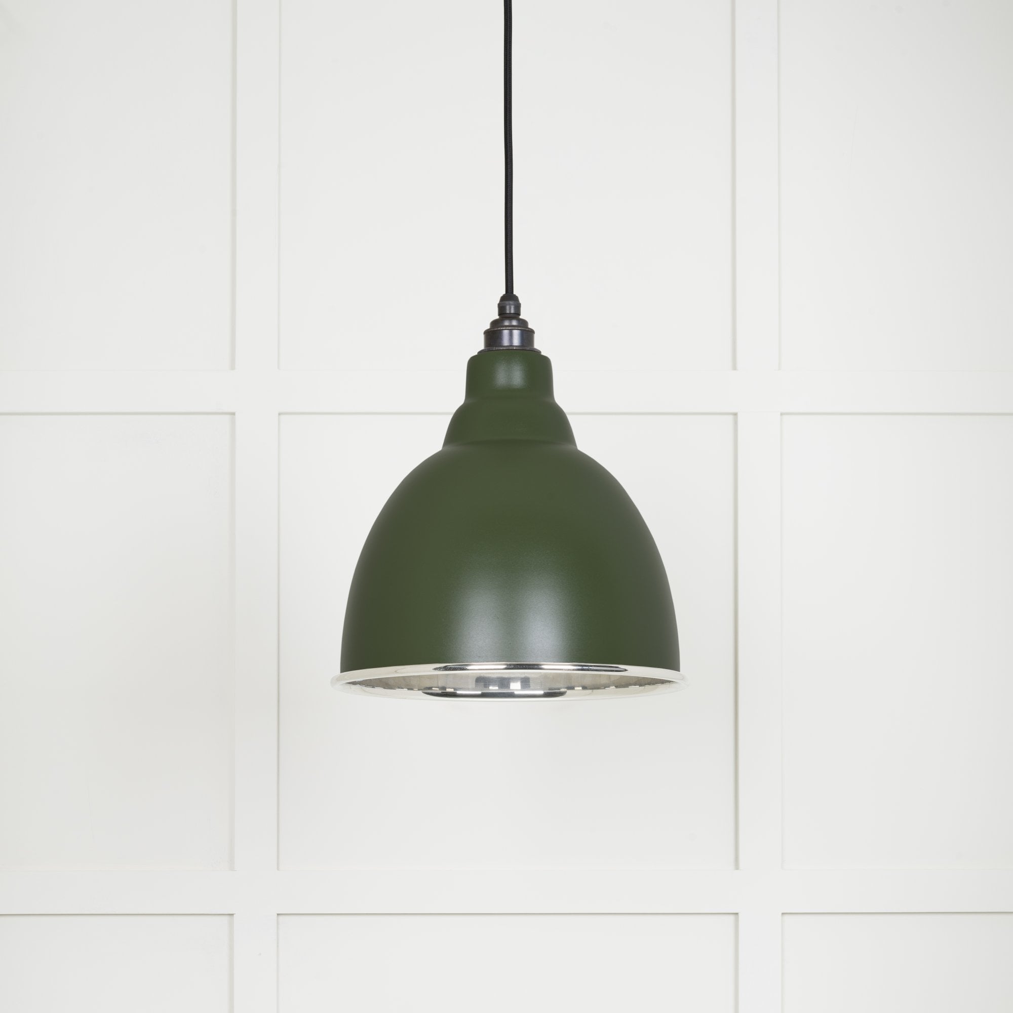 From The Anvil Smooth Nickel Brindley Pendant - Heath (Earthy Green)